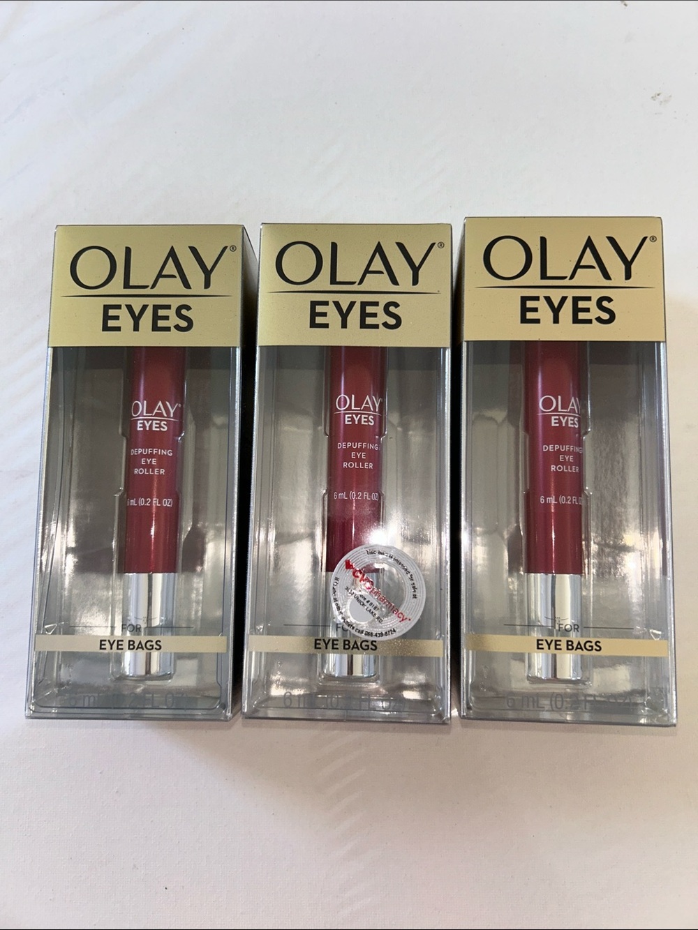 3x OLAY Eyes Depuffing Eye Roller